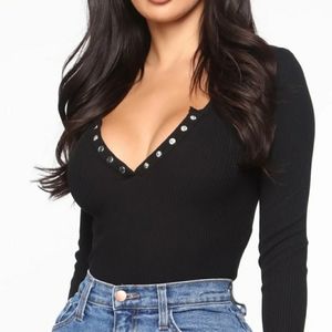 Ribbed Long Sleeve Crop Top